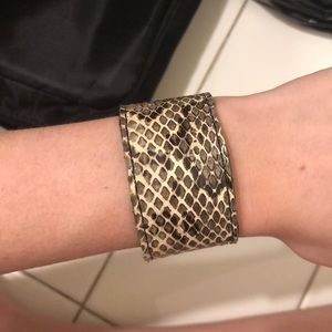 Snake skin thick bracelet!